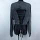 Missguided luźna bluza sznurowana crop bawełna 10 / 38