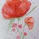 Akwarela "Kwiaty" 8*12 cm