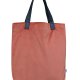 Torba Mr.m Velvet koralowa - uszy skóra naturalna