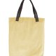 Torba Mr.m Velvet pastel żółty - uszy skóra naturalna