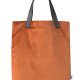 Torba Mr.m Velvet terakota - uszy skóra naturalna