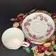 Duża filiżanka i spodek z kostnej porcelany Anglia Springfield róże