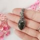Naszyjnik Piryt stal chirurgiczna wisiorek handmade wirewrapping