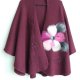 ponczo peleryna narzutka wełna one size plus size
