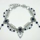 Choker w stylu gotyckim – stal chirurgiczna i szklane koraliki | biżuteria handmade | royal | gothic | fantasy | dark princess