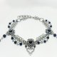 Choker w stylu gotyckim – stal chirurgiczna i szklane koraliki | biżuteria handmade | royal | gothic | fantasy | dark princess