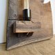 Lampa z plastra drewna loft japandi wabi-sabi /3