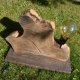 Lampa z plastra drewna loft japandi wabi-sabi /1/