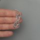 Oryginalne nausznice kolczyki labradoryt wire wrapping zausznice