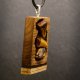 Tygrysie oka - Wisiorek z duszą natury – pirografia, Dzień Matki, prezent, handmade, oryginalny