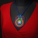 Etniczny wisior soutache z mandalą