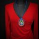 Etniczny wisior soutache z mandalą