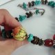 Handmade naszyjnik z kamieni korale boho, unikat