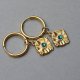 Alloys Collection Coins /blue zircone/ - kolczyki