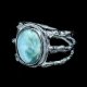 LARIMAR W CZERNI SREBRA
