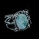 LARIMAR W CZERNI SREBRA