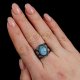 LARIMAR W CZERNI SREBRA