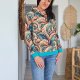 Bluza z kapturem z motywem piór