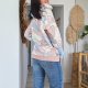 Bluza z kapturem pastelowe liście