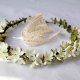 Jaśminowy sen – delikatny wianek handmade w odcieniach bieli i zieleni