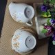 Duży mlecznik i cukiernica angielska porcelana kostna Colclough fason Avon