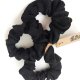 100% Len, scrunchie black x 3, zestaw
