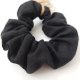 100% Len, scrunchie black x 3, zestaw