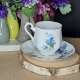 Angielska porcelana kostna filiżanka i spodek Royal Albert niezapominajki