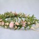 Pudrowa mgiełka – romantyczny wianek handmade z pastelowymi kwiatami w stylu boho