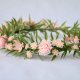 Pudrowa mgiełka – romantyczny wianek handmade z pastelowymi kwiatami w stylu boho