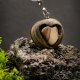 Wisiorek - Serce Gór Świętokrzyskich -  brzoza – biżuteria z duszą ziemi, pirografia, krzemień pasiasty, prezent Unique Jewelry Design; Luxury Wooden 