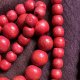Czerwone korale …drewniane Jarzębinowe korale koraliki