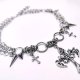 Choker stal chirurgiczna hipoalergiczny goth krzyże kolce