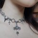 Choker stal chirurgiczna hipoalergiczny goth krzyże kolce