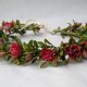 Sen o rubinowej polanie – romantyczny wianek handmade z czerwienią i zielenią w stylu boho