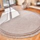 Duży 300 cm okrągły dywan Boho Home