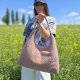 Różowa torba Hobo Margo z tkaniny boucle