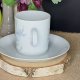 Niemiecka porcelana Tirschenreuth filiżanka i spodek kwiaty lnu