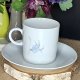 Niemiecka porcelana Tirschenreuth filiżanka i spodek kwiaty lnu
