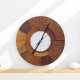 Zegar ścienny drewniany 48 cm - CICHY MECHANIZM