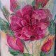 Akwarela w ramie Róże 15*20 cm