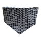 Bandana dla psa na gumce rozmiar XS (24-30) Czarno-biały zygzak
