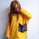 Bluza damska oversize żółta