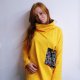 Bluza damska oversize żółta