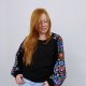 Bluza damska LOBO łowicki czarny