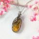 Naszyjnik Agat Crazy Lace stal chirurgiczna wisiorek handmade wirewrapping