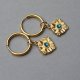 Alloys Collection Coins /blue zircone/ - kolczyki