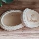 Koszyk na pieczywo handmade kremowy