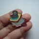 PIN PRZYPINKA BROSZKA PTAK GOŁĄB