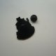 PIN PRZYPINKA BROSZKA KOTKI W FILIŻANCE